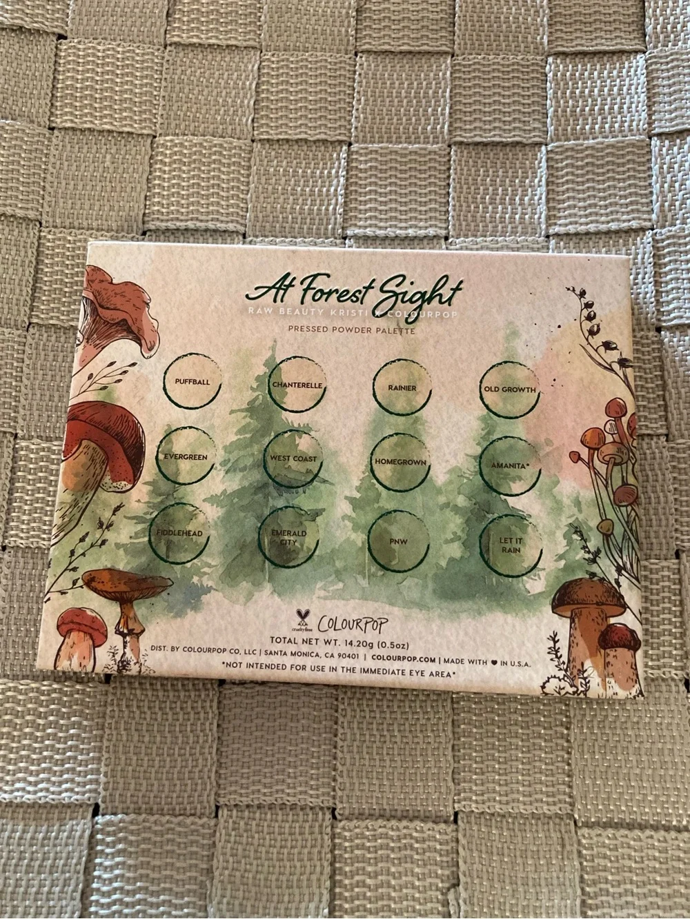 COLOURPOP x RAW BEAUTY KRISTI 'At Forest Sight' Eyeshadow Palette - 12 shades